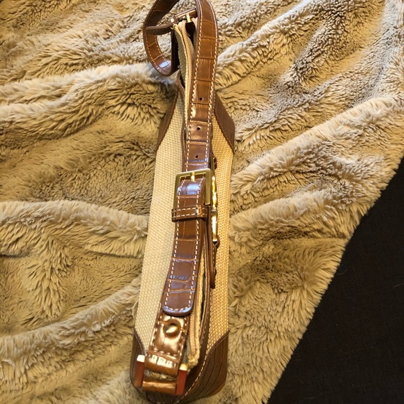 Etiene Aigner leather and straw purse - Picture 5 of 7